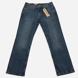 Levi’s 514 Straight Fit Stretch Jeans Dark Wash Men’s Denim Pants 32x29